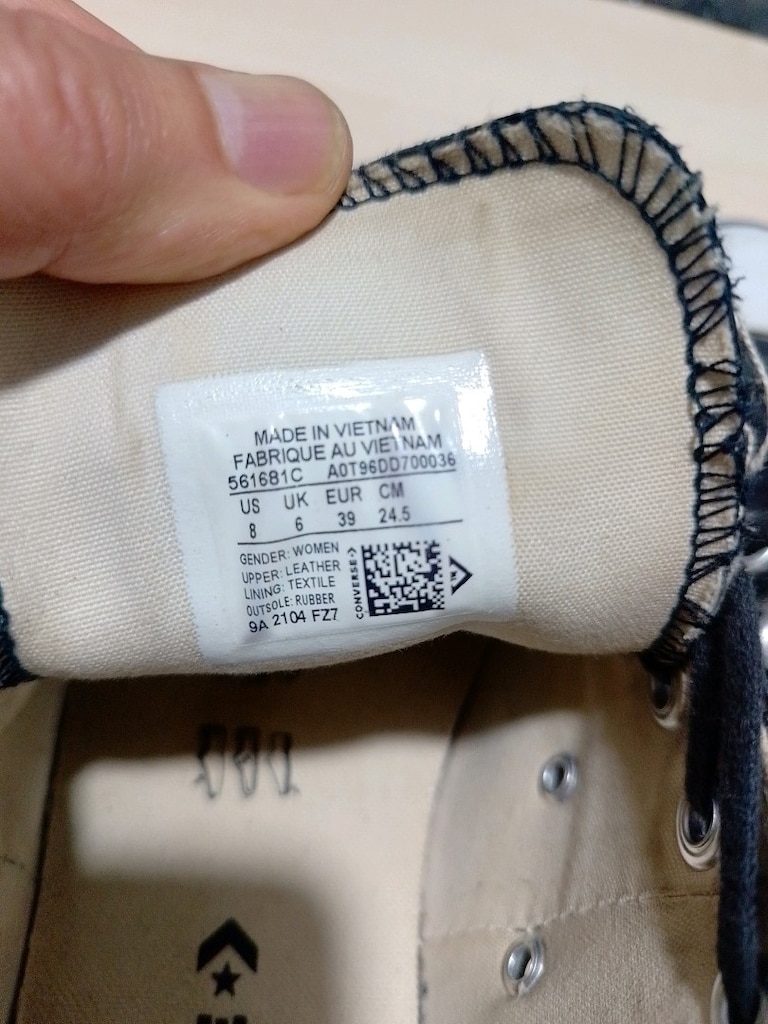 Converse Deri Siyah Sneaker...39 numara — görsel 8/10