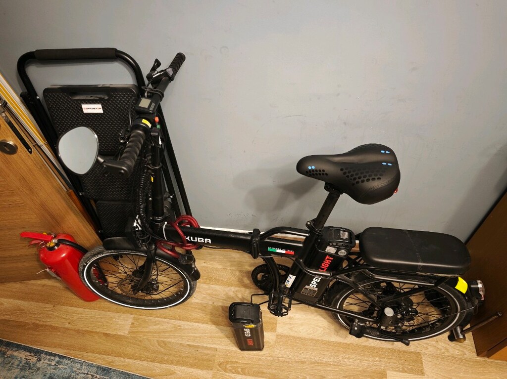 kuba speedlight elektrikli bisiklet Çift batarya full aksesuar - 11