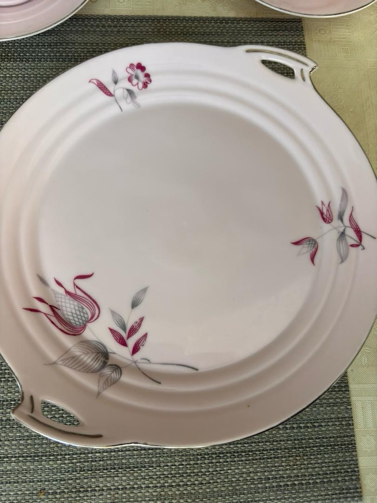 Antika porselen çay pasta takımı - 4
