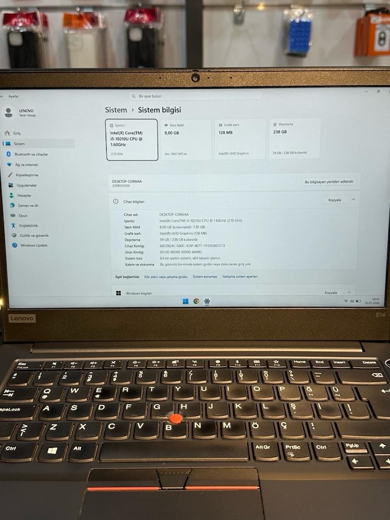 LENOVO THİNPAD E14 8GB RAM 240GB SSD - 2