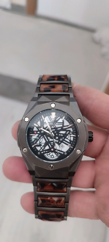 hublot iskelet tasarım erkek saat - 2