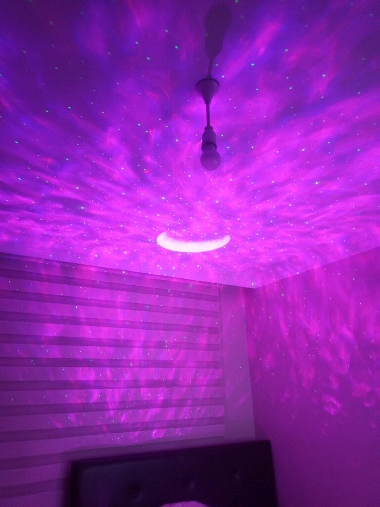 Led yıldızlı gece lambası Bluetooth hoparlör - 4