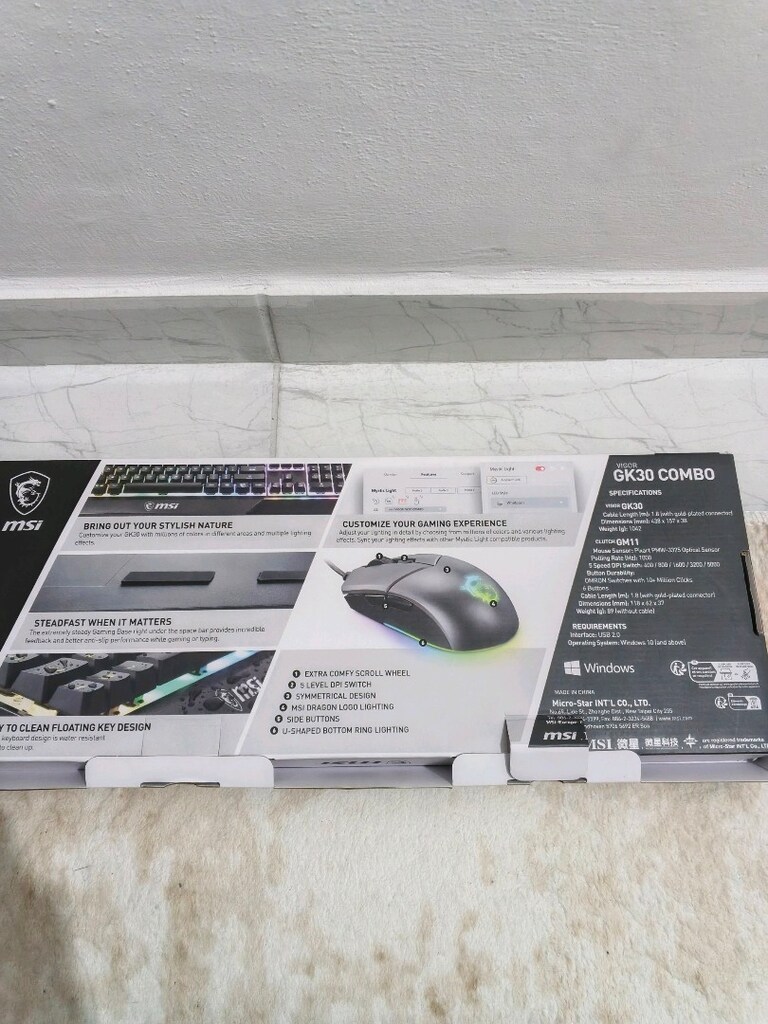 MSI Vigor GK30 Türkçe Gaming Klavye+Mouse - 11