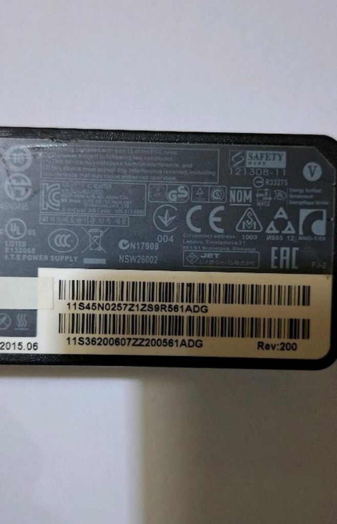 Orjinal Lenovo 20v - 3.25a Notebook Adaptör Usb Soket - 7
