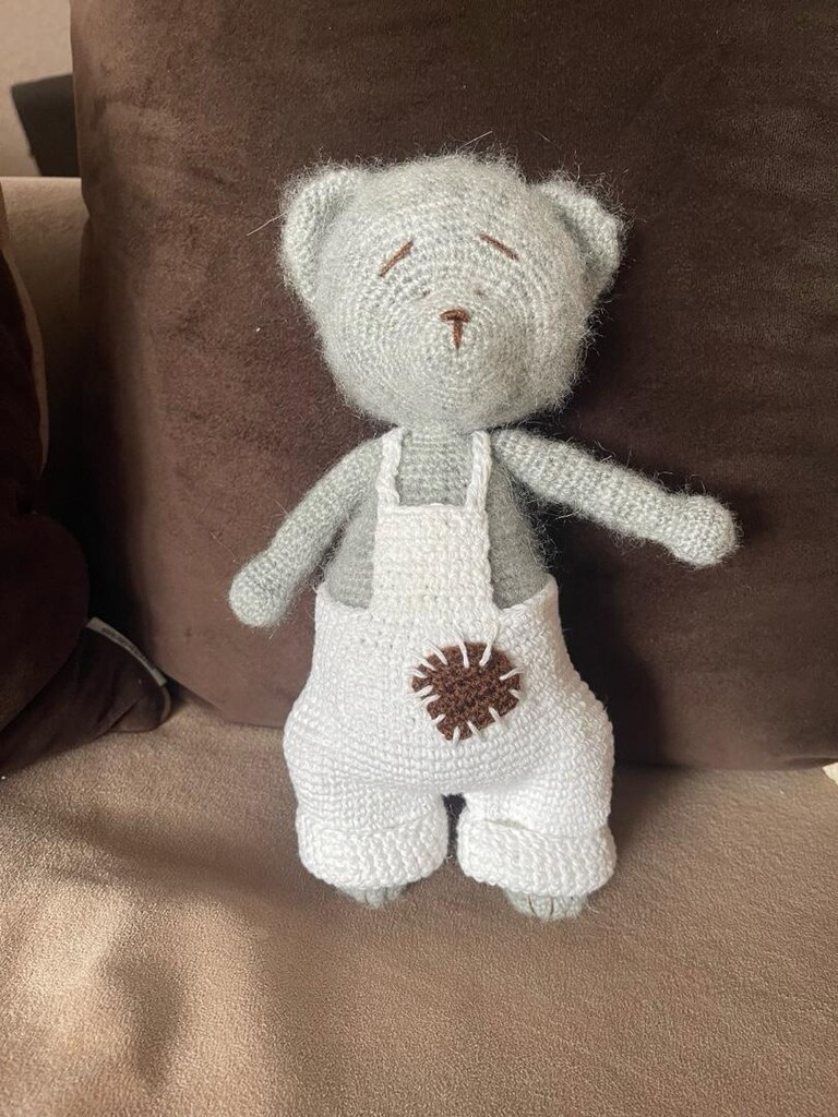 elemeğim amigurumi sevimli ayıcık 26 cm - 9