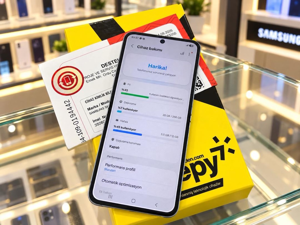 SAMSUNG Z FLİP 6 256 GB 11 AY GARANTİLİ KUTU FATURA ŞARJ İLE - 4