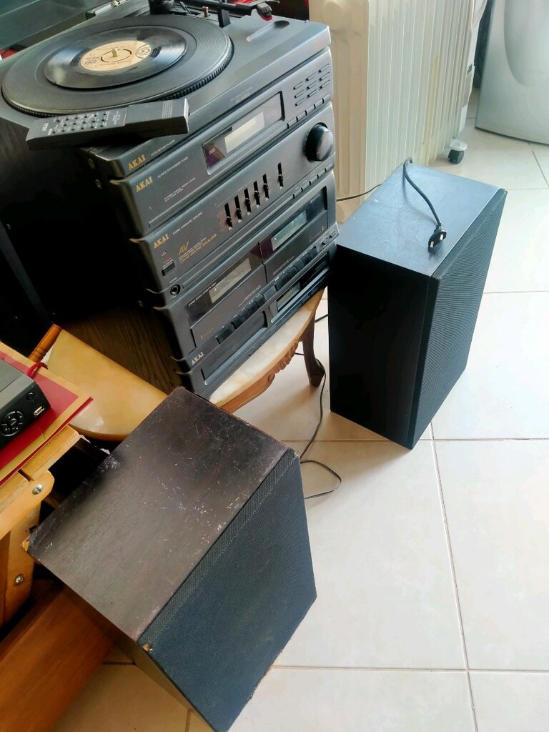 akai müzik seti plak çalar radyo kaset çalar CD çalar - 4