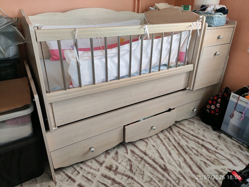 büyüyebilen sallanan beşiği ve bebek yatağı YATAK DAHİL - 2