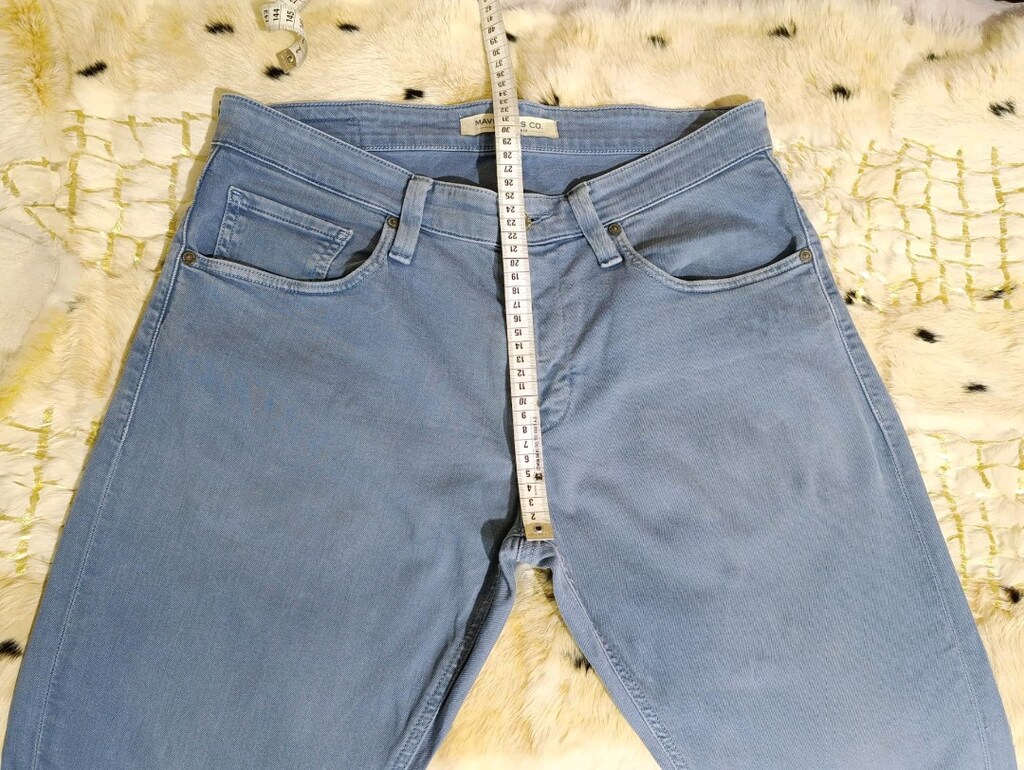 BUZ MAVİSİ KOT PANTOLON "MAVİ" - 9