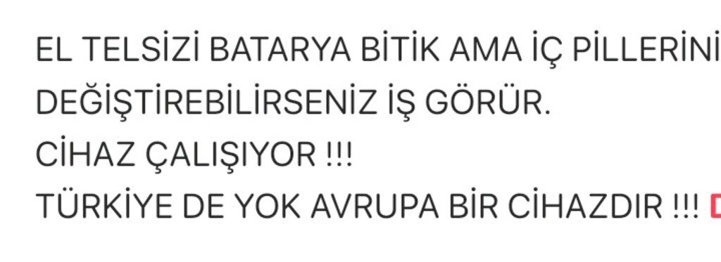 EL TELSİZİ RADYO - 3