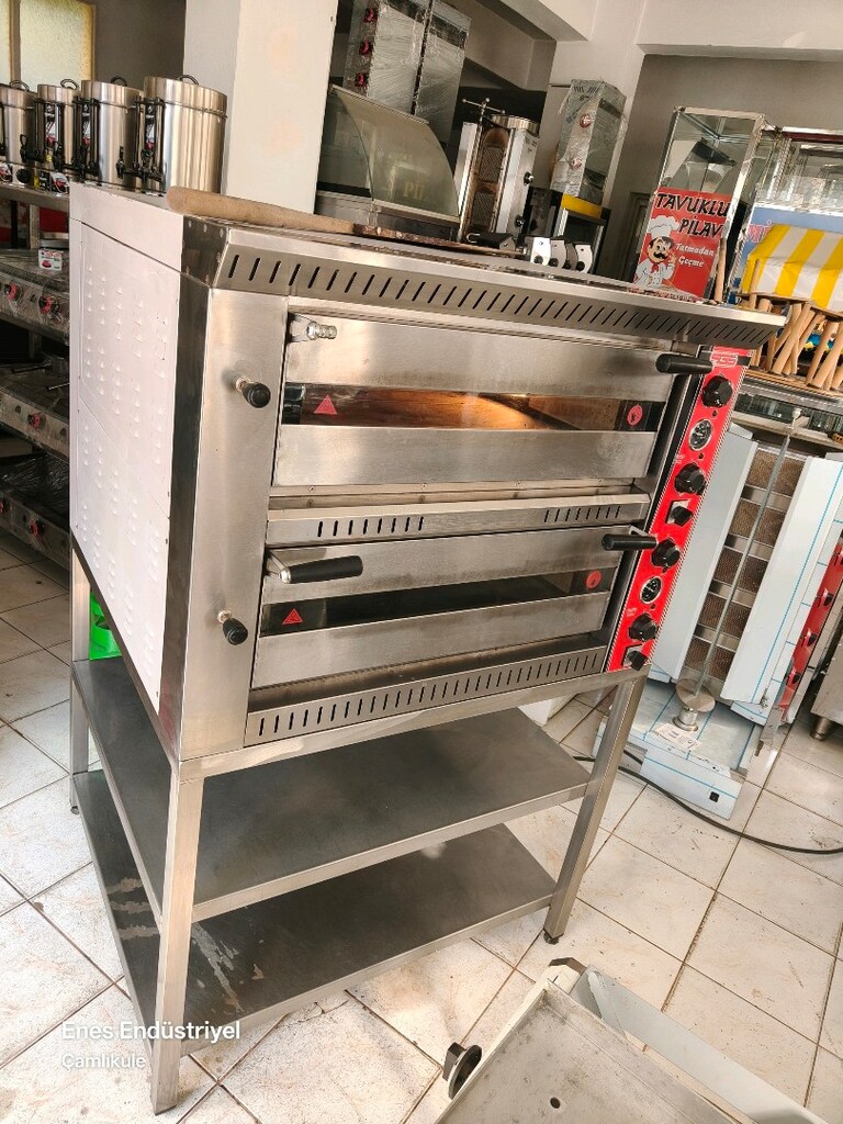 taş taban iki katlı pizza fırını - 2