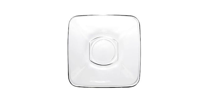 PASABAHCE CAM KARE ÇAY TABAĞI SETİ 5 ADET 10x10x2cm - 2