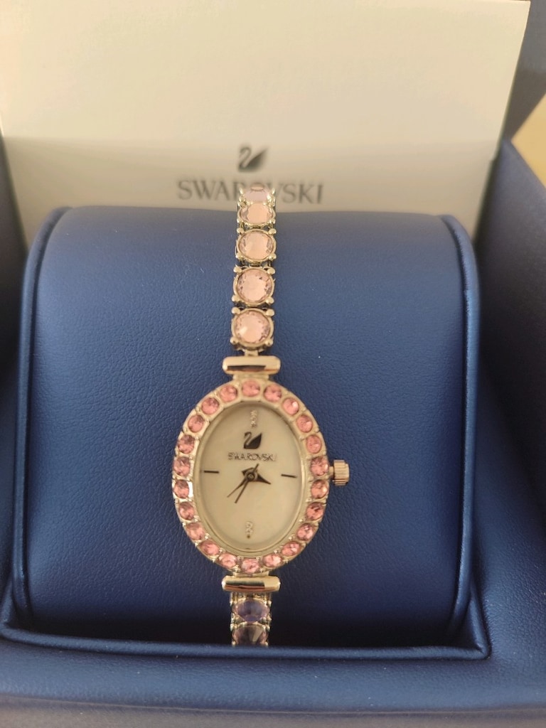 Swarovski Pembe Taşlı Silver Saat - 2