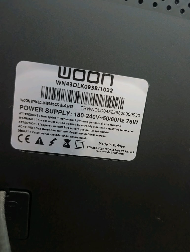 43 inç 109 Ekran Woon marka Televizyon ve Next Android Tv Box - 4