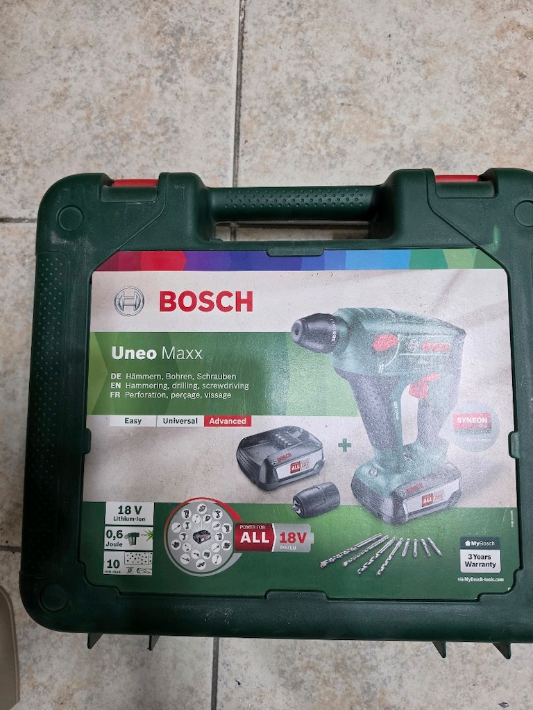 Bosch UneoMaxx 18V SDS Çift Akülü Pnömatik Kırıcı Delici Matkap - 5