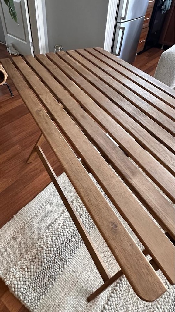 ASKHOLMEN açık kahverengi 112x62 cm katlanabilir masa - 8