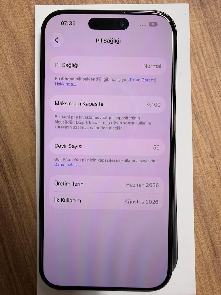 İPHONE 15PRO TERTEMİZ PİL%100 - 7