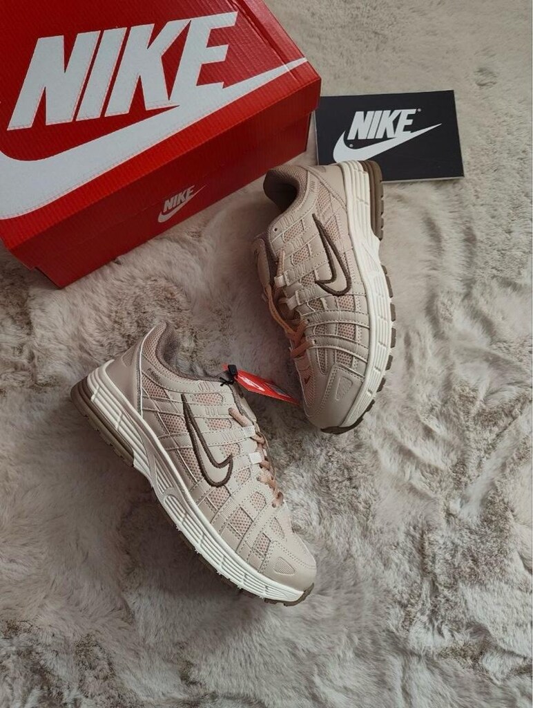 ‼‼NİKE P-6000 KADIN / KREM KAHVE DETAY - 3