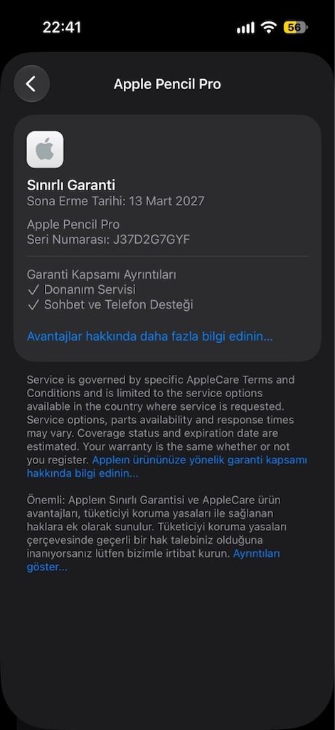 Apple Pencil Pro garantili - 6