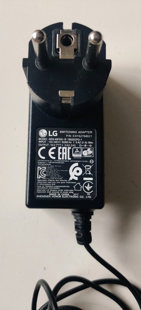 Orijinal Lg ADS-40FSG-19, 19.5 Volt Iğne Uçlu Monitör Adaptörü. - 2