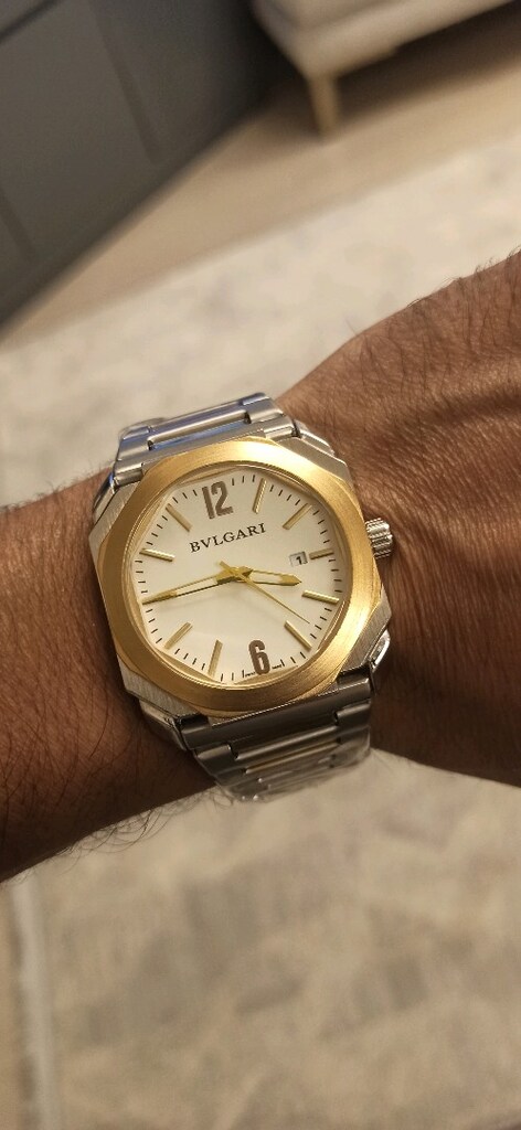 Bvlgari takvimli pilli çelik kol saati - 4