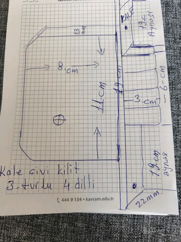 kilit kale marka 189 4 mf civi kilit - 11