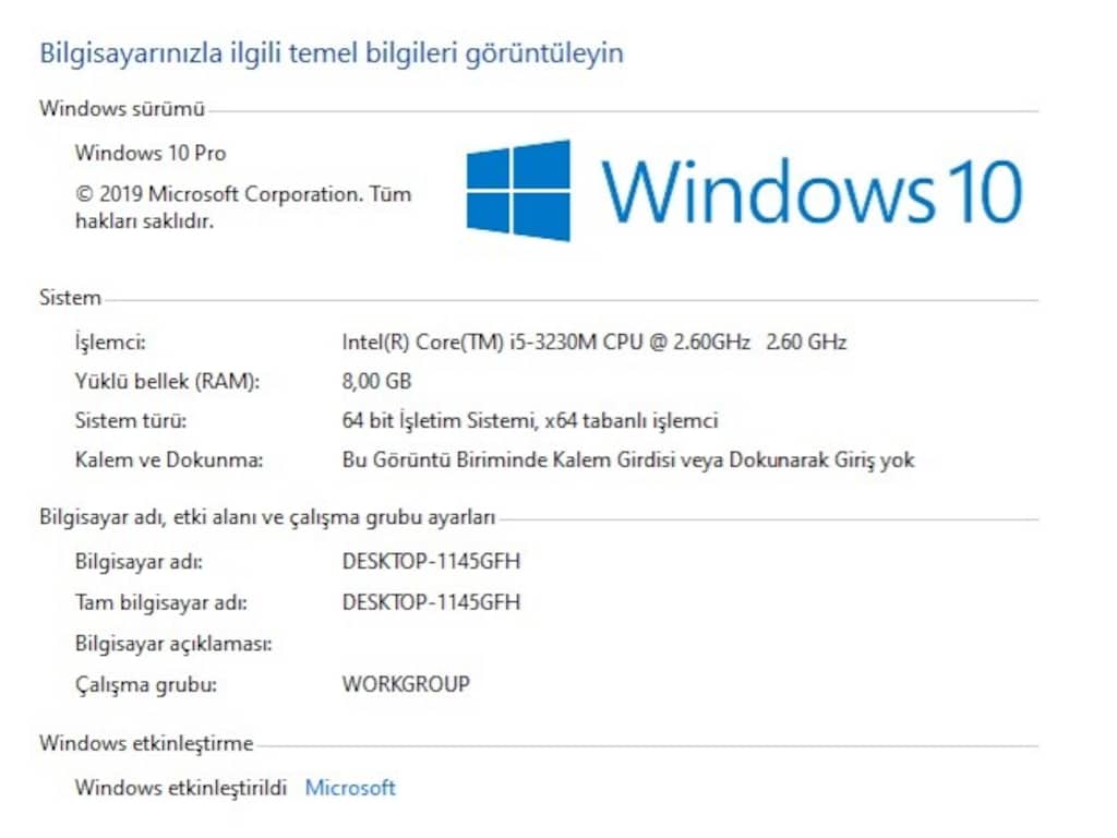 Tertemiz Nvidia Oyuncu Lenovo i5, Yeni PiL, 8gb RAM, SSD TurboDisk'li - 5