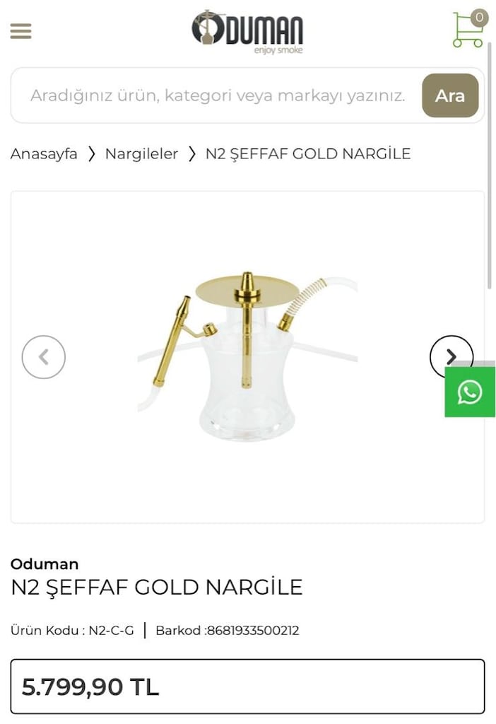 seyahat boy nargile takımı ve ekstralar - 7