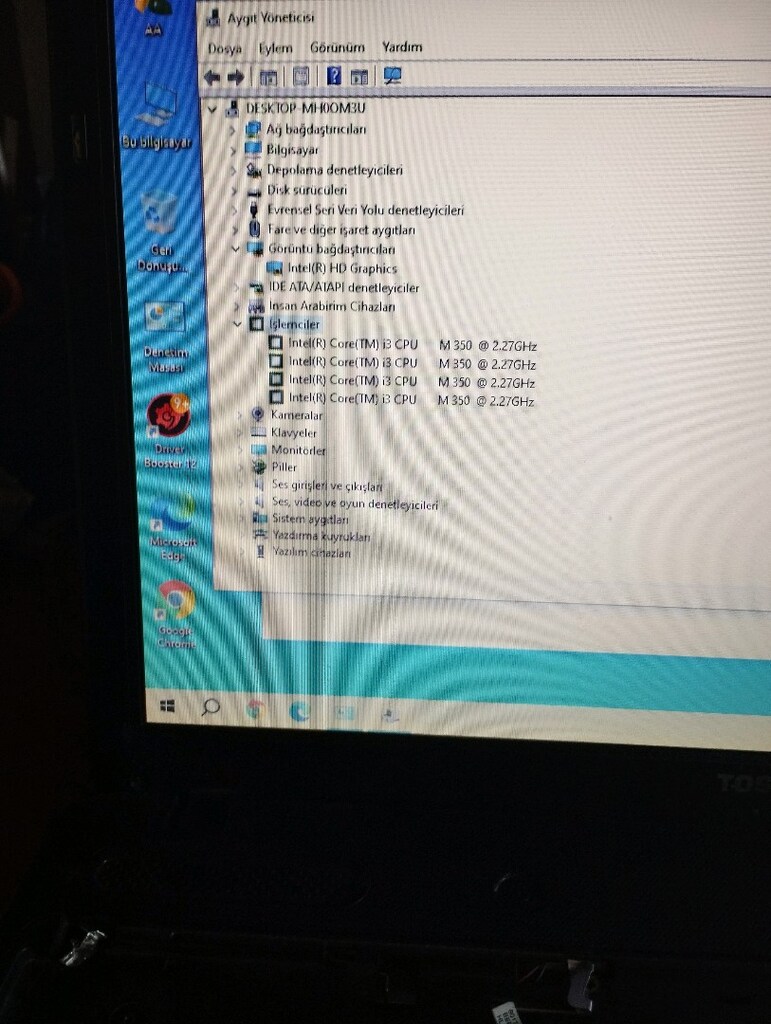i3 dört çekirdek işlemcili Toshiba marka laptop - 3