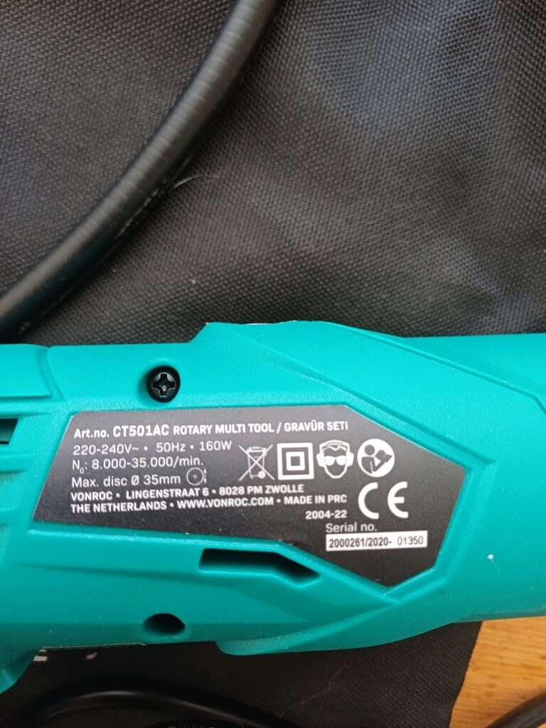 Vonroc CT501AC Gravür Set – 160W – Yeni Gibi + 30 Parça Ekstra Uç + Ma - 6