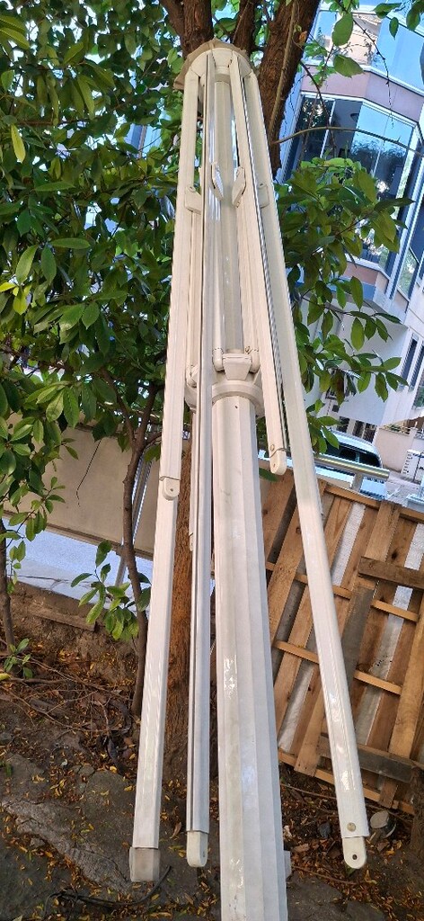 şemsiye metal gövde temiz sorunsuz 4x4metre aliminyum gövde - 2