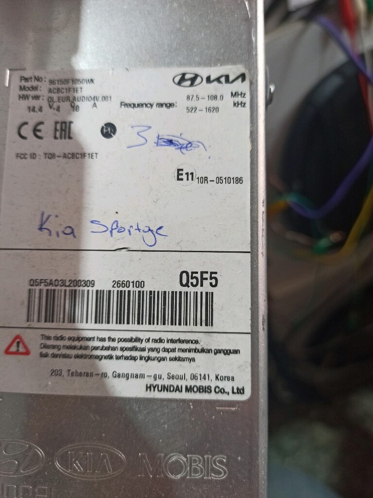 orjinal Kia Sportage çerçevesinde oto teyp sıfır ayarında - 7