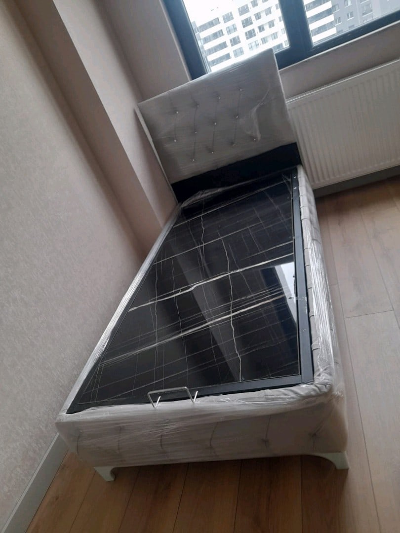 tek kişilik yatak baza başlık 3lü set - 2