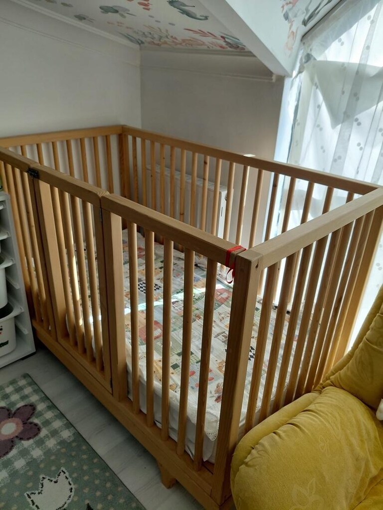 Montessori Bebek Karyolası Beşiği Bebek Yatağı - 3