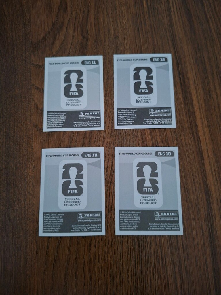 panini Dünya kupası Jude Belingem Cole Palmer Hary Kane Marcos Rashfad - 2