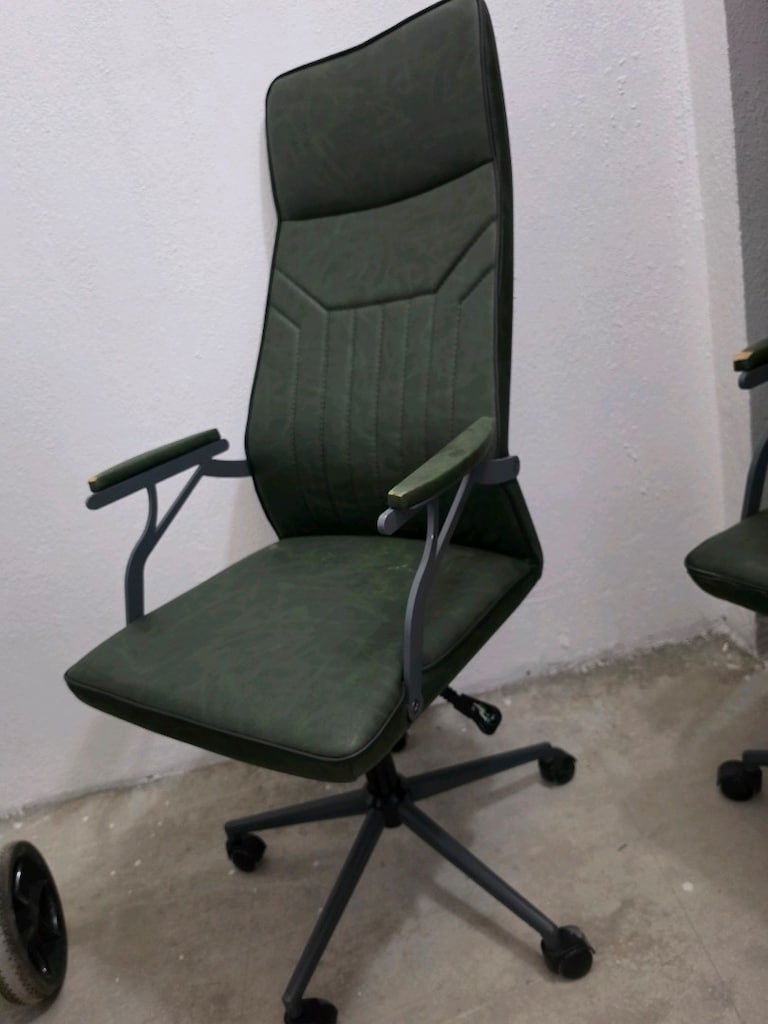 yönetici ve sekreter koltuğu gercek deri kaliteli marka - 2