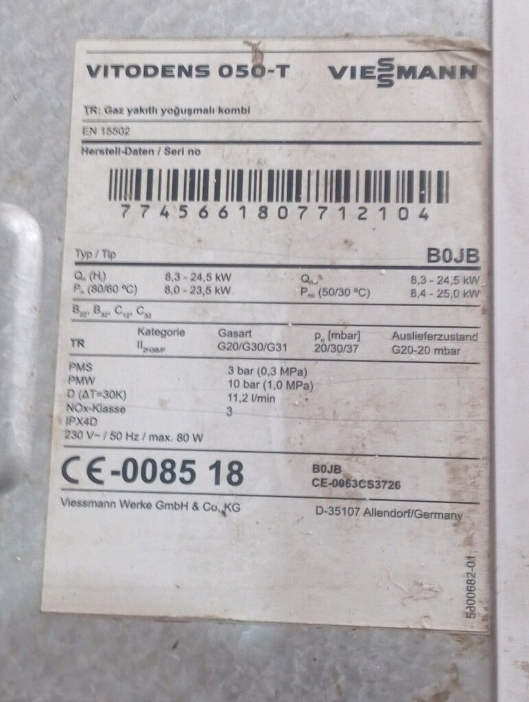 VİESSMANN DOĞALGAZ KOMBİ - 3