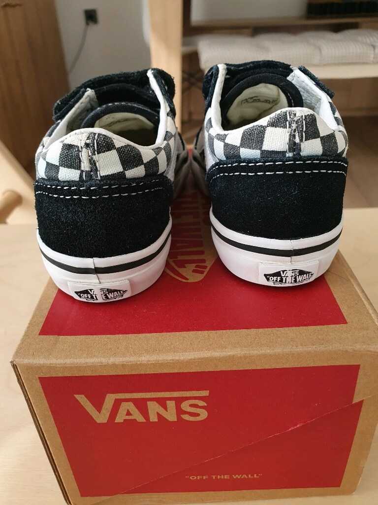 Siyah Vans Erkek Bebek Çocuk Cırtlı Spor Ayakkabı Süet - 6