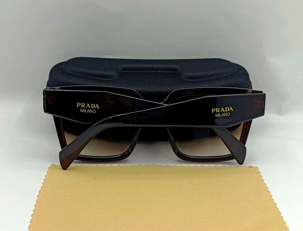SIFIR KUTUDA, PRADA (BÜYÜK ÖLÇÜ,KEMİK) UV400 FİLTRELEME GÜNEŞ GÖZLÜĞÜ - 3