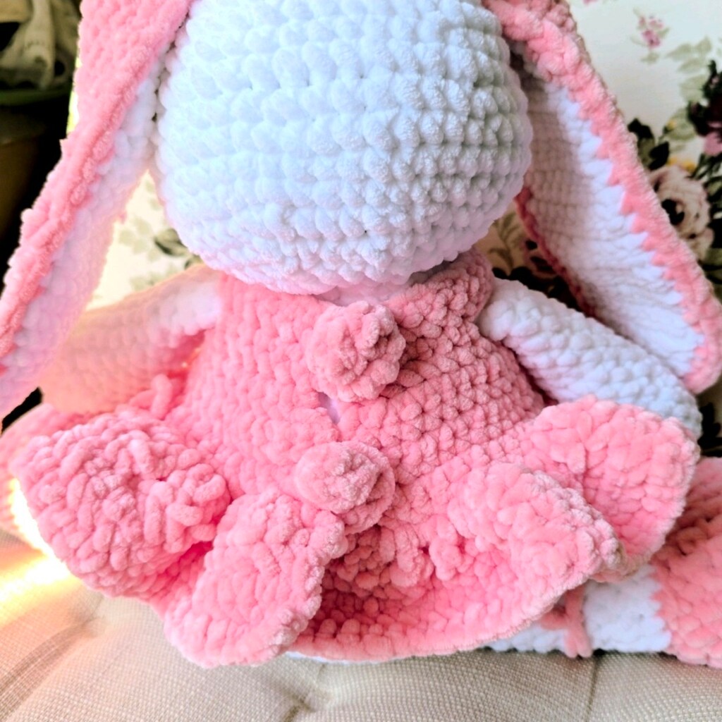 Amigurumi tavşan 50 cm oyun ve uyku arkadaşı - 8