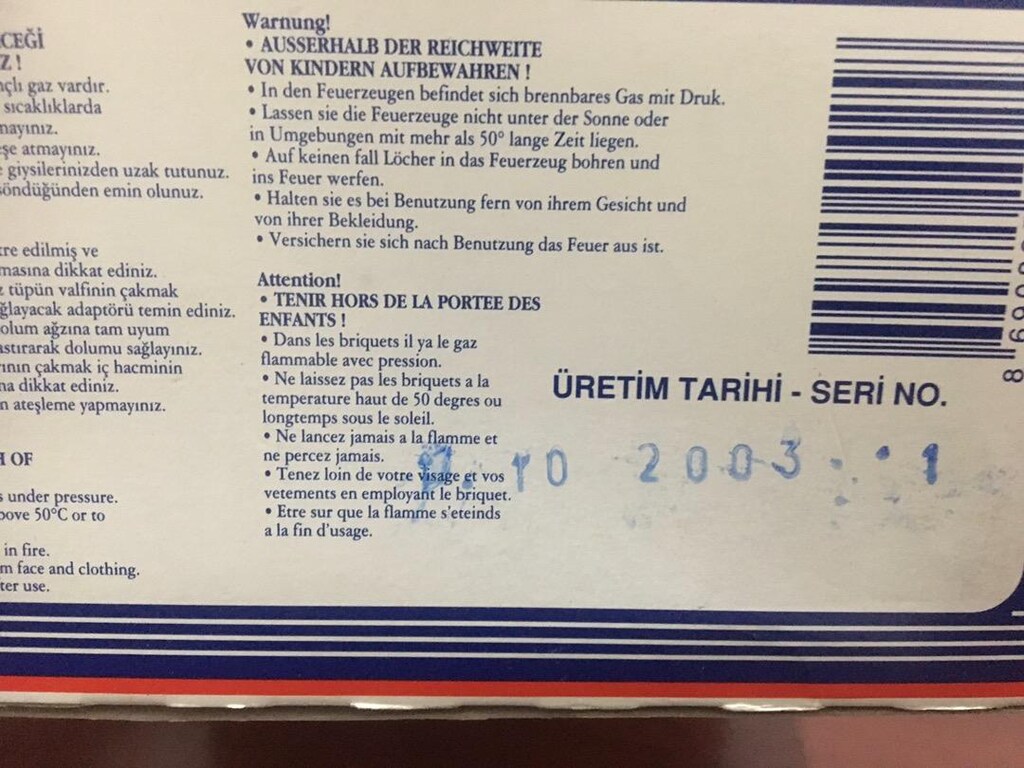 2003 imalatı Sıfır Pirelli baskılı tokai çakmak. - 3