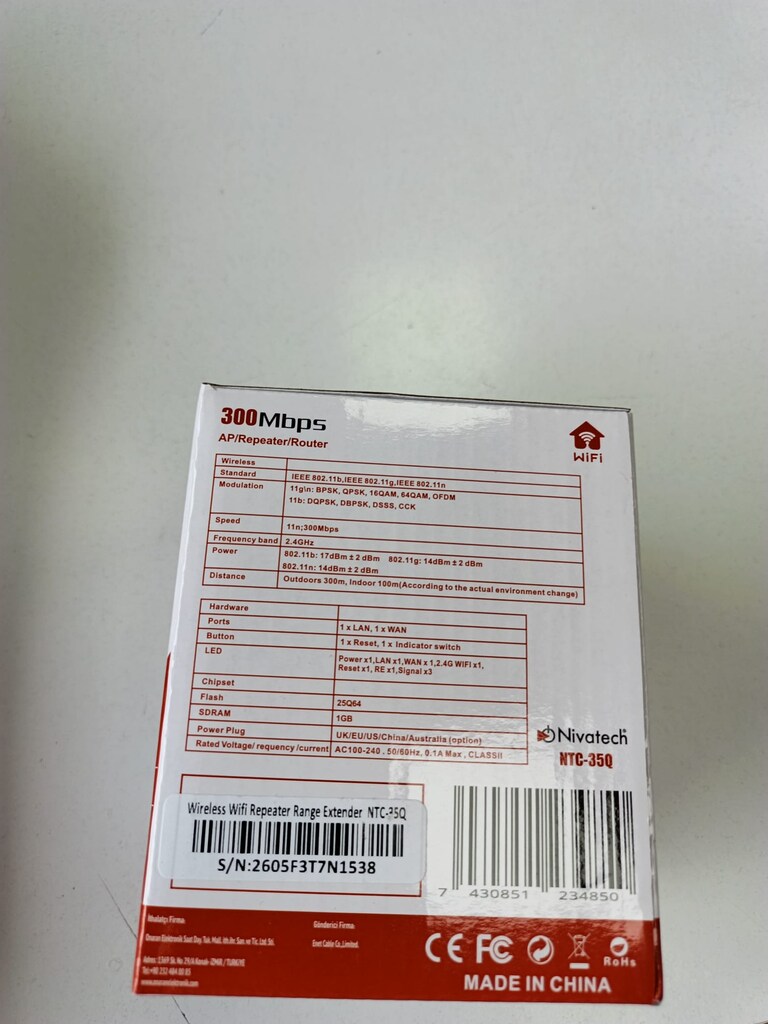 Nivatech NTC-350 300 Mbps WiFi Repeater - 2