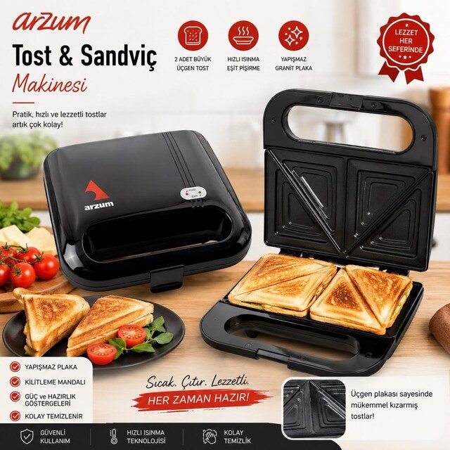 arzum mini tost makinası