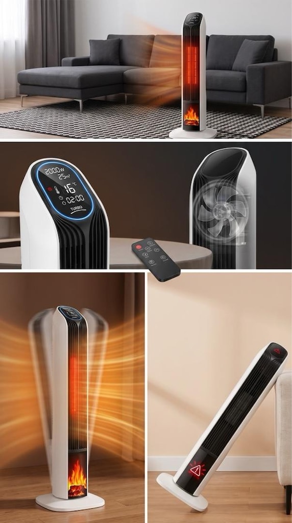 Trisoft MS-240 PTC Seramik Fanlı Isıtıcı – Uzaktan Kumandalı / Sıfır - 9
