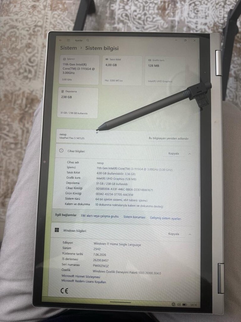 Lenovo Flex 5 Dokunmatik Kalemli - 4