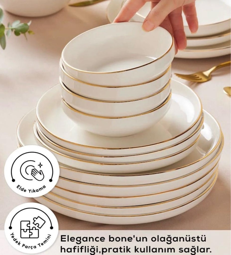 Karaca Streamline New Satürn Gold Yemek Takımı - 2