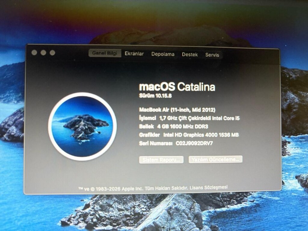 MACBOOK AİR 256Gb İNTEL CORE İ5 HATASIZ TERTEMİZ ORJİNAL UYGUN - 2