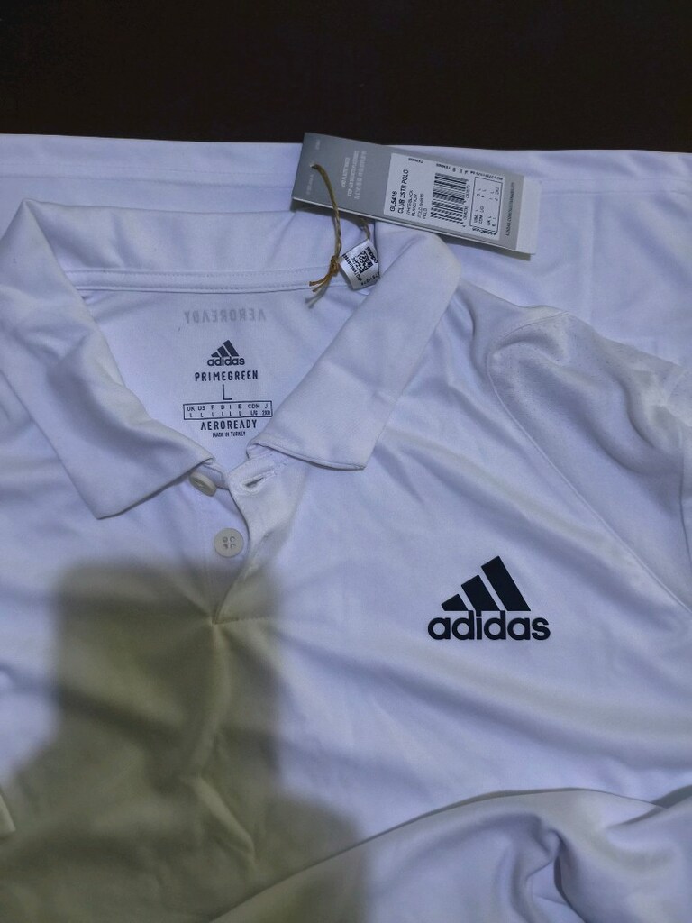 Adidas GK5416 3STR polo primegreen aeroready L Beden beyaz tişört - 2