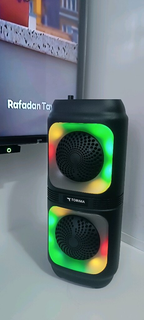 bluetooth'lu şarjlı kablolu mikrofonlu hoparlör FM radyolu - 5
