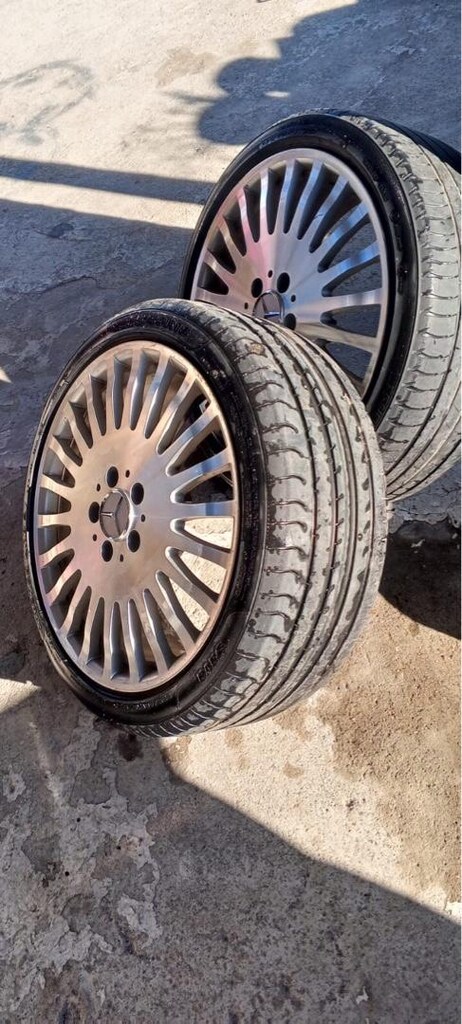 18 mercedes jant lastik 5x112 225.40.18 2 tane jant kaynaklı - 3